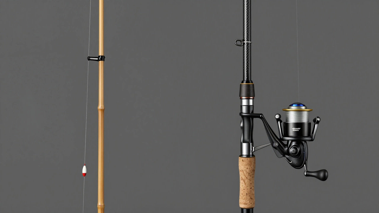 Сравнение традиционной и современной удочки