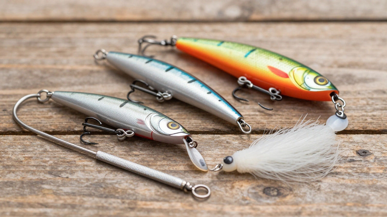 Набор приманок на щуку: блесна, воблер, силикон и стальной поводок
